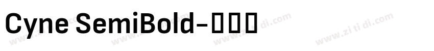 Cyne SemiBold字体转换